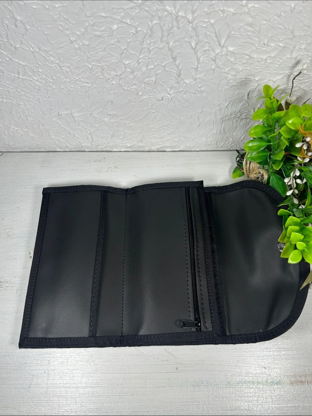 Patchwork Foldover Wallet Clutch Women Bags Multi Storage wallet Magnetic Snap